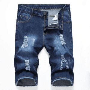 ג'ינס קצר קרעים